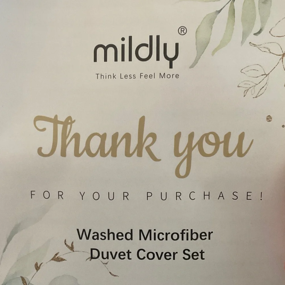 MILDLY Washed Microfiber Duvet Cover